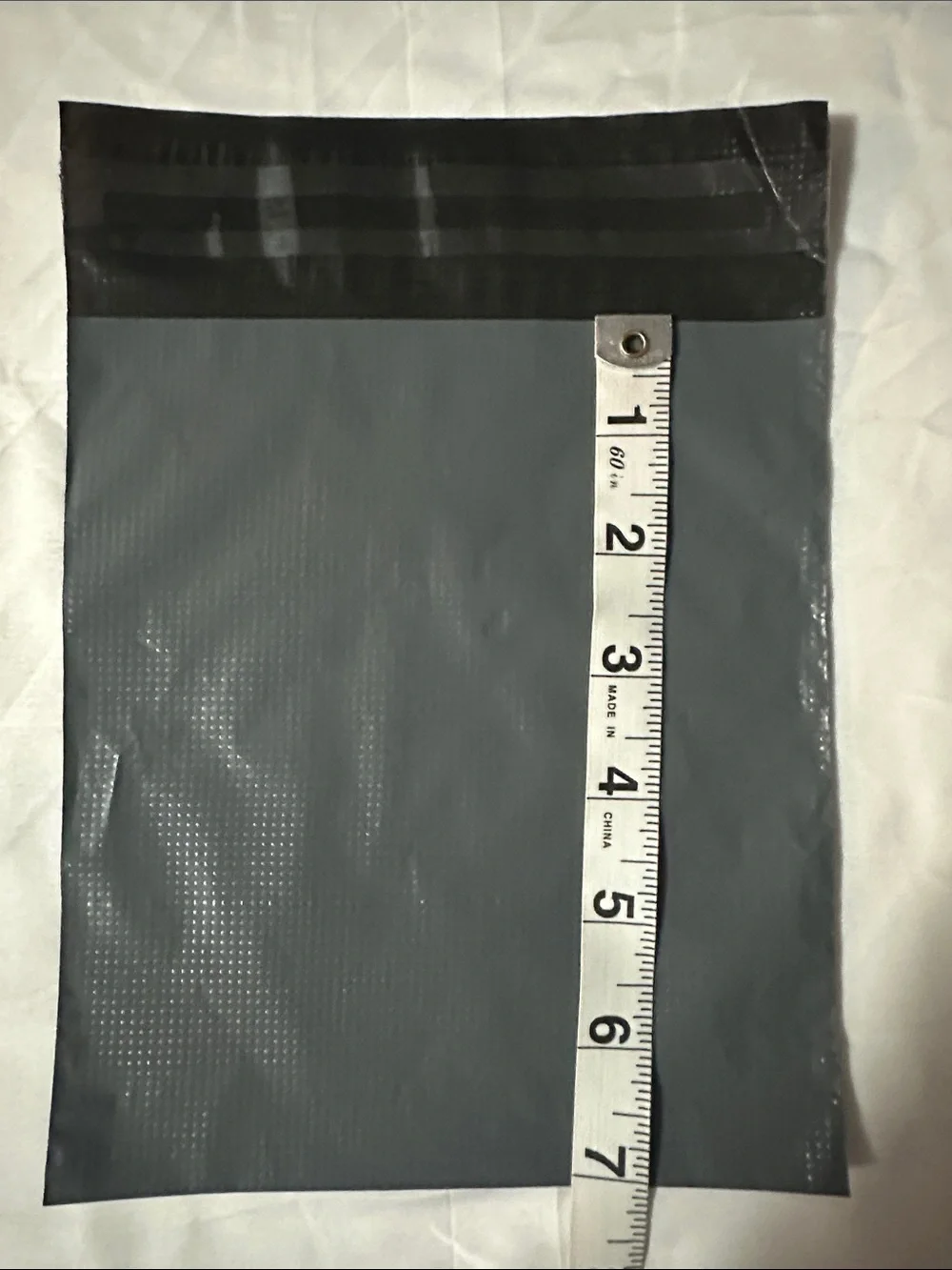 Solid Gray Textured Poly Mailers 6x7 Shipping Bags - 50 Pack